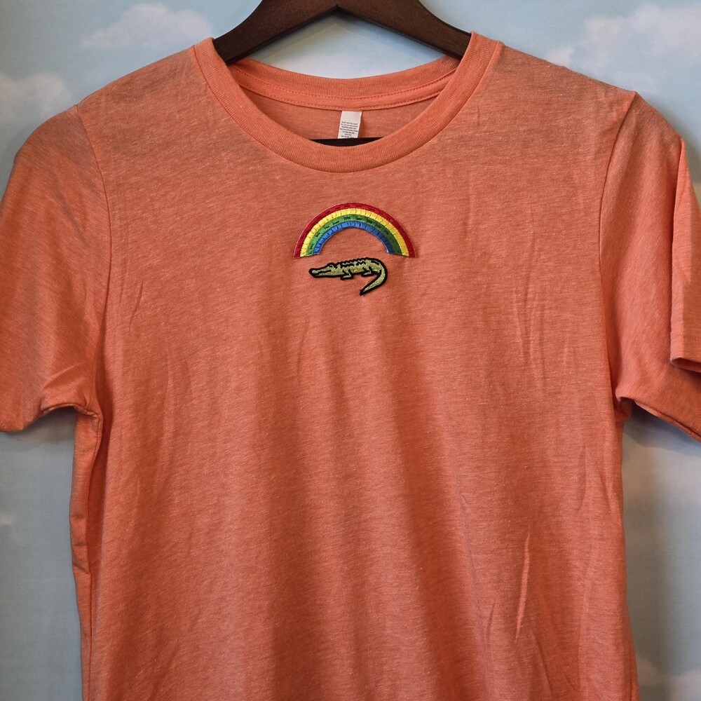 Rainbow Embroidered Patch * Youth Tshirt * Made in the USA shirt * Gator Tshirt